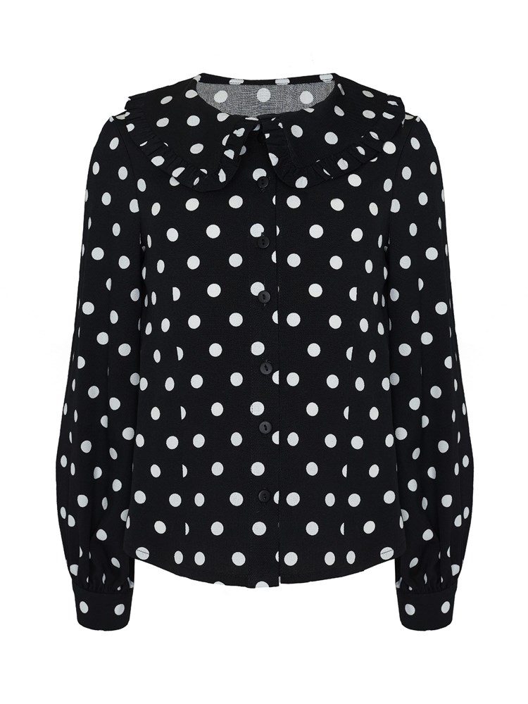 Блузка с воротником - фото 6689