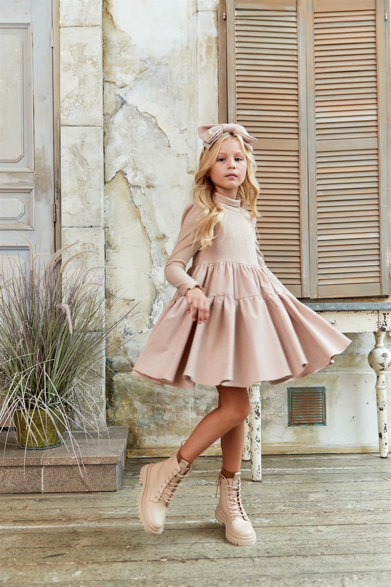 Сарафан вельветовый, бежевый - фото 8526