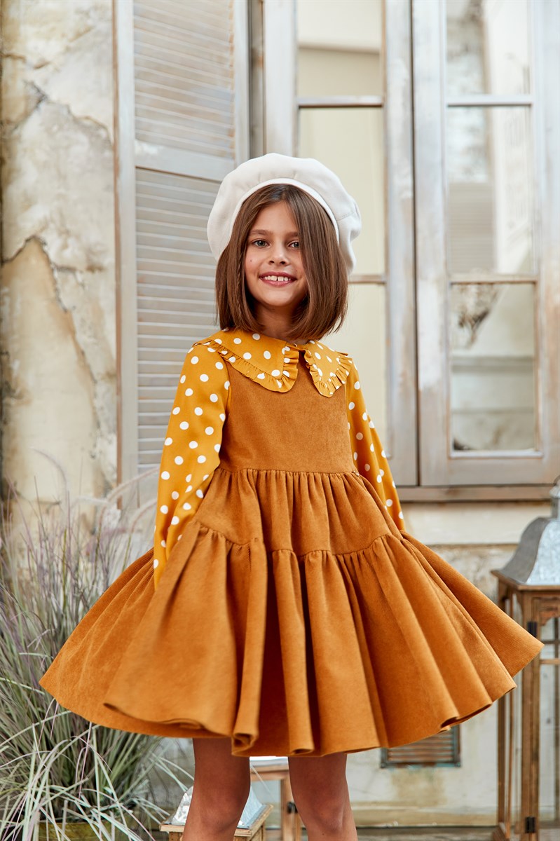 Блузка с воротником в горошек - фото 8542