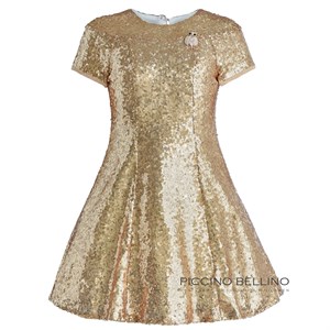 Платье из золотых пайеток, премиальная линияя