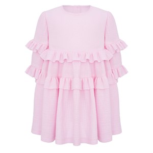 Платье муслиновое с длинными рукавами